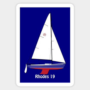 Rhodes 19 Sailboat Sticker